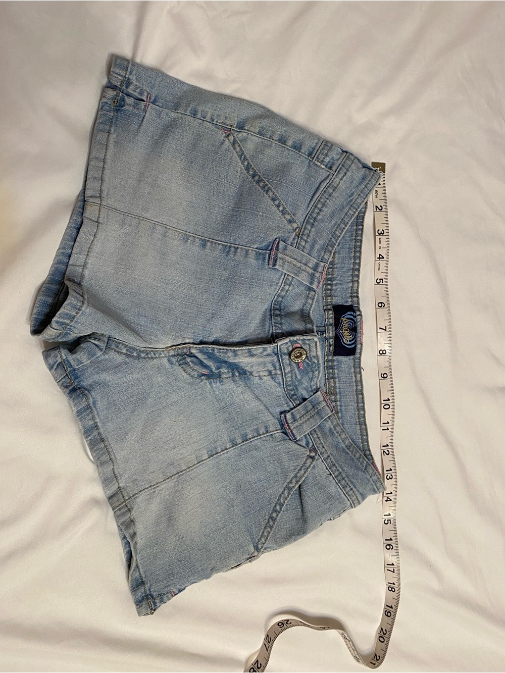 Angels Y2K Light Blue Denim Women's Shorts